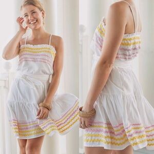 Lisa Marie Fernandez for Target Ricrac Rickrack Dress White Summer NEW